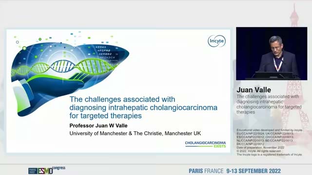The challenges associated with diagnosing intrahepatic CCA for targeted therapies Thumbnail